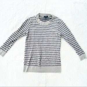 J.Crew Sweater in Jacquard Polka Dot